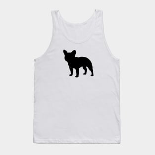 Black French Bulldog Silhouette Tank Top